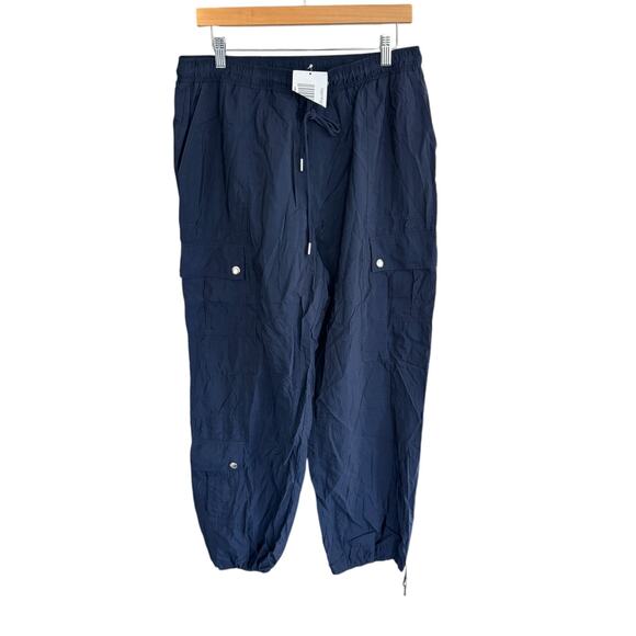 Cinq a Sept Nitsan Parachute Pants Navy‎ Blue Size Large NWT - Picture 2 of 8